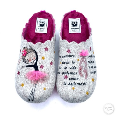 Ciabatta donna beige ballerina Marpen Slippers