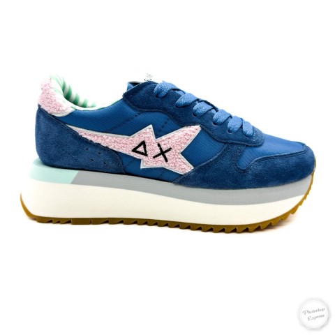 Sneaker bluette donna SUN 68