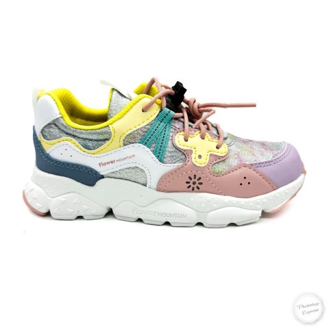Sneaker cipria bambina Flower Mountain