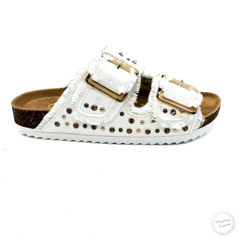 Sandalo jeans bianco donna Colors of Califiornia