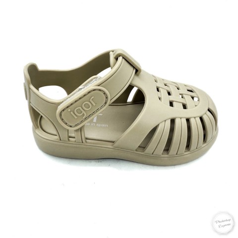 Sandalo gomma beige bambino Igor