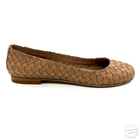 Ballerina in pelle sabbia donna Rebecca Malucchi
