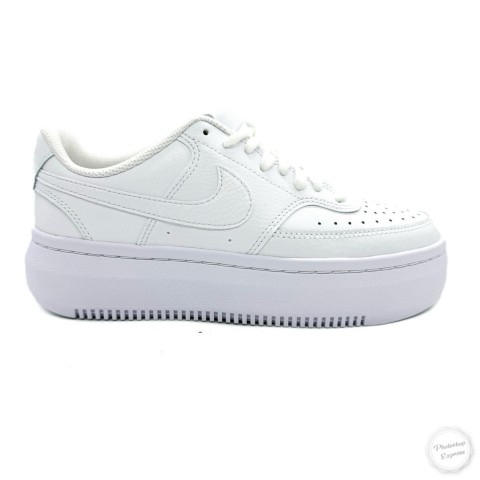 Sneaker bianca donna Nike Court Vision alta