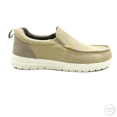 Slip-on in tessuto beige uomo Grunland