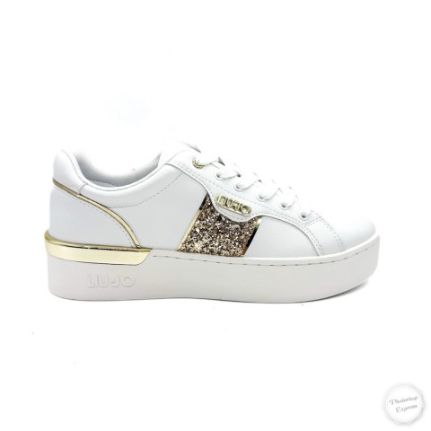 Sneaker bianca oro donna Liu jo