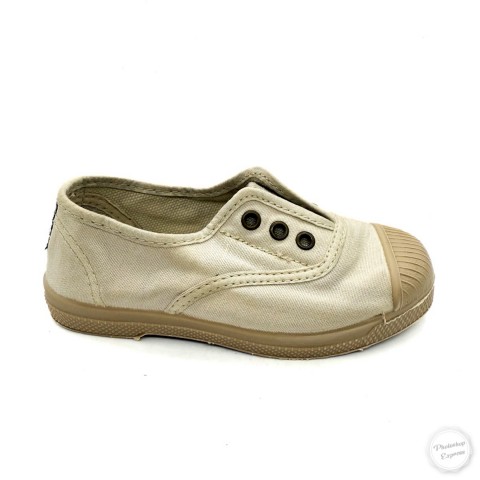 Sneaker cotone beige bambino Natural World