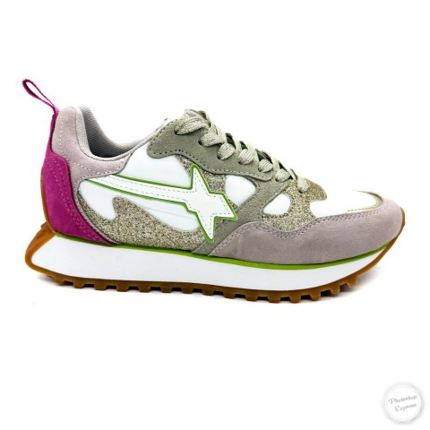 Sneaker rosa e oro donna W6YZ