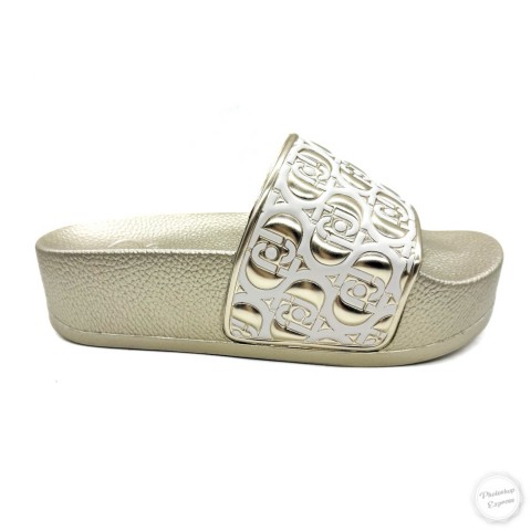 Sandalo platino donna platform Liu jo
