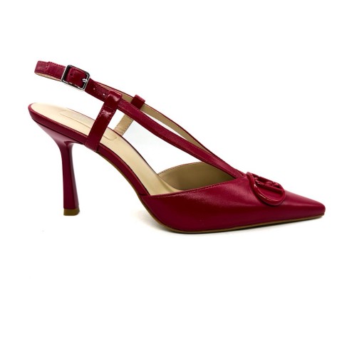 Slingback rosso tacco a spillo donna Liu jo