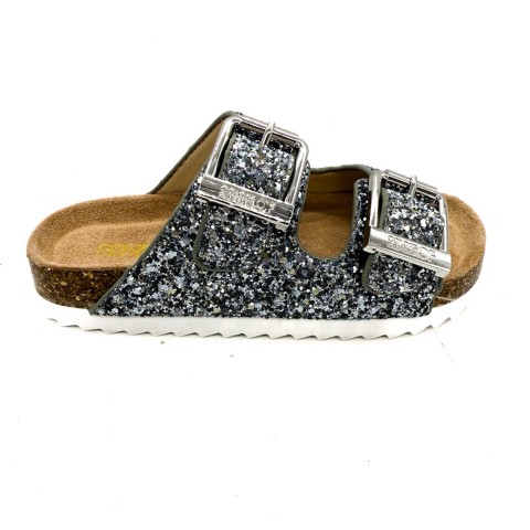 Sandalo argento glitter bambina Colors of California