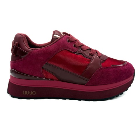 Sneaker lampone platform in pelle donna Liu jo