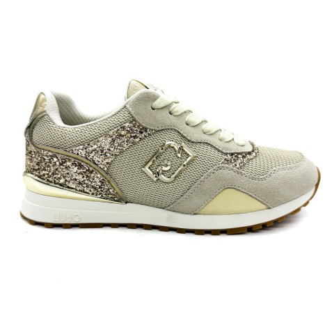 Sneaker corda glitter e mesh donna Liu jo