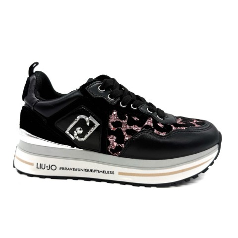 Sneaker nera platform donna Liu jo