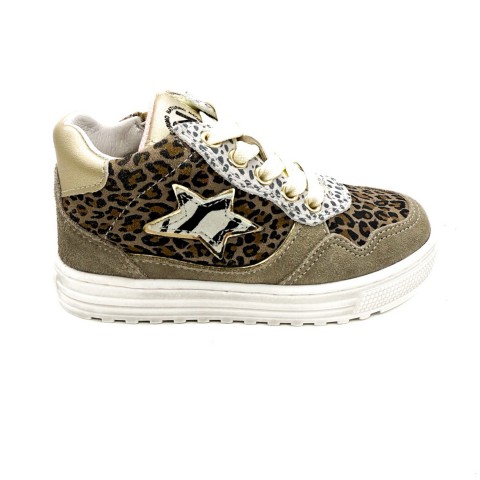 Sneaker tortora marrone bambina Naturino