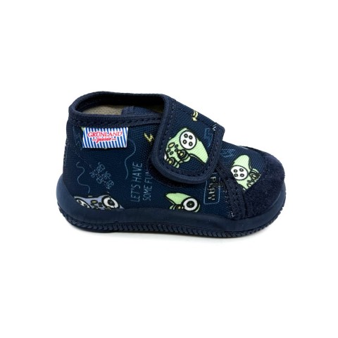 Pantofola blu stampa joystick bambino Grunland