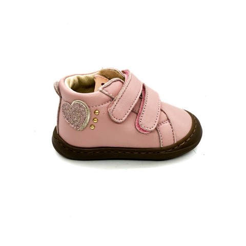 Scarpina rosa super soft bambina con orsetto in strass Walkey