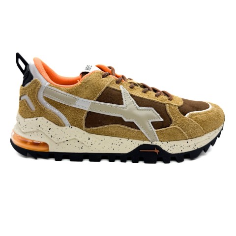 Sneaker in tessuto tecnico e suede cuoio uomo W6YZ