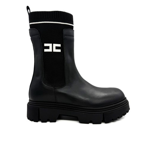 Stivaletto pelle nero ragazza Elisabetta Franchi