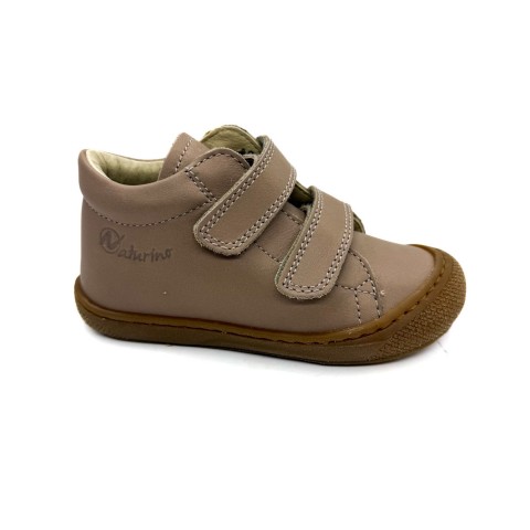 Scarpina pelle beige primi passi Naturino cocoon