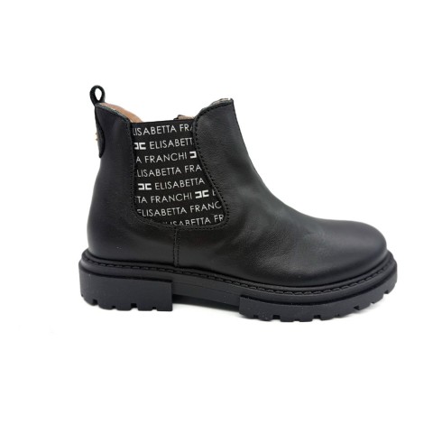 Stivaletto pelle nero bambina Elisabetta Franchi la mia bambina