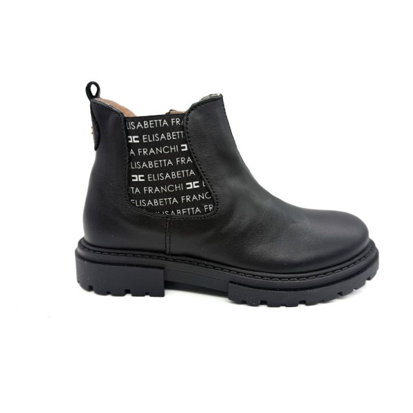 Stivaletto pelle nero bambina Elisabetta Franchi la mia bambina