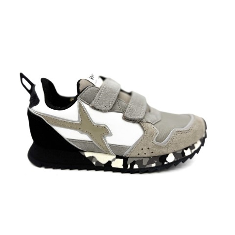 Sneaker grigia e nera bambino W6YZ
