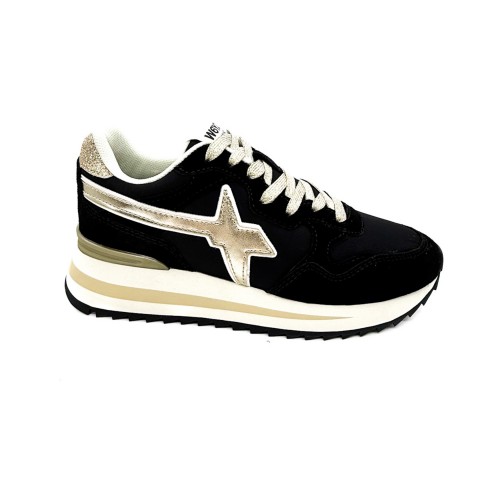 Sneaker nera oro donna W6YZ