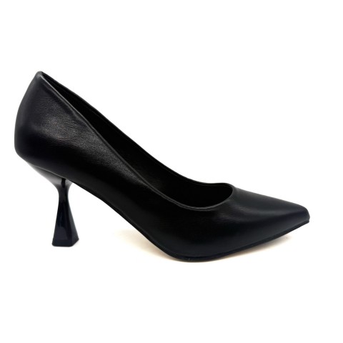 Décolleté nero tacco 7 cm donna Kharisma