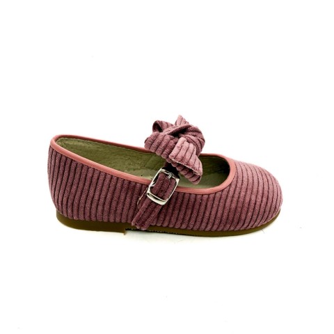 Ballerina velluto rosa antico bambina Panyno