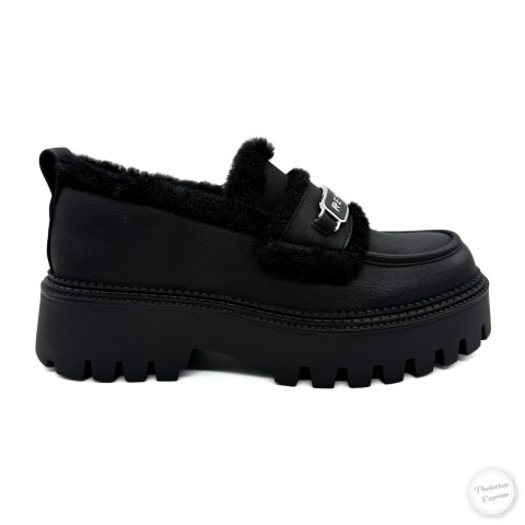 Mocassino nero donna Replay