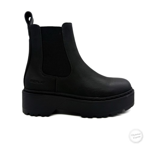 Stivaletto nero donna Replay