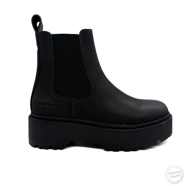 Stivaletto nero donna Replay
