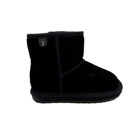 Stivaletto nero lana Merino bambino EMU Australia