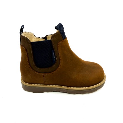 Stivaletto beatles pelle testa di moro bambino Walkey