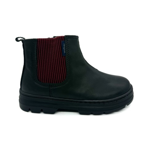 Stivaletto beatles pelle nero bambino Walkey