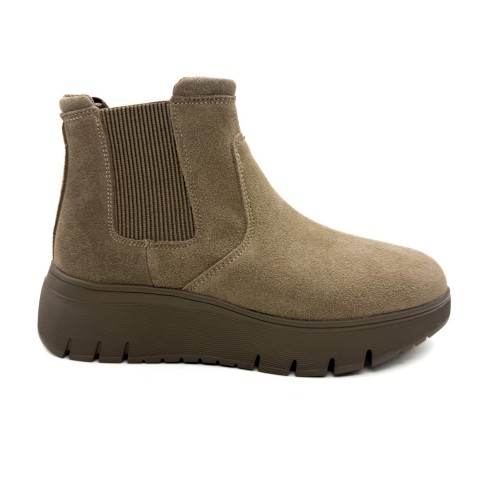 Stivaletto camoscio beige donna Grunland