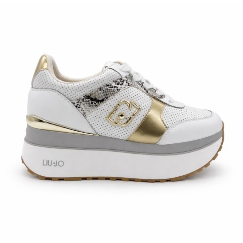 Sneaker bianca platform donna Liu jo