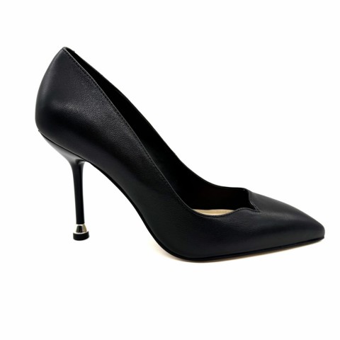 Décolleté pelle nera con tacco a spillo donna Liu jo Essential