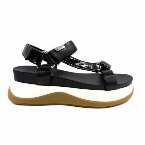 Sandalo nero donna platform Liu jo