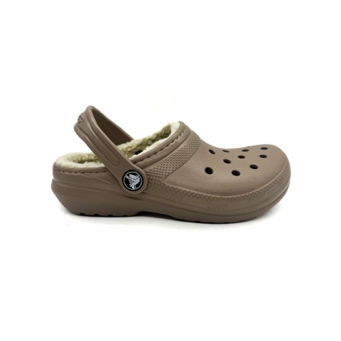 Sabot pelliccia beige bambino Crocs