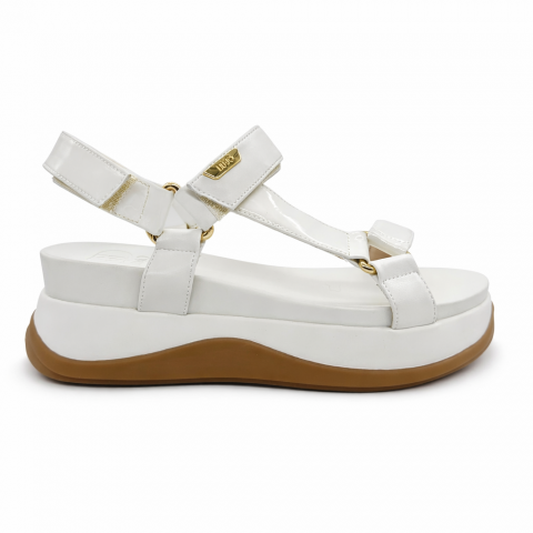 Sandalo bianco latte donna platform Liu jo