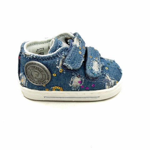 Scarpina canvas jeans bambina Falcotto
