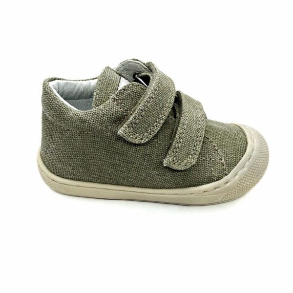 Scarpina in canvas verde salvia bambino Naturino cocoon