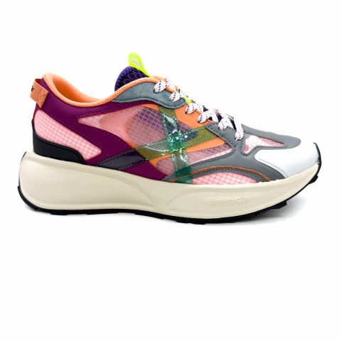 Sneaker bianca multicolor donna Munich