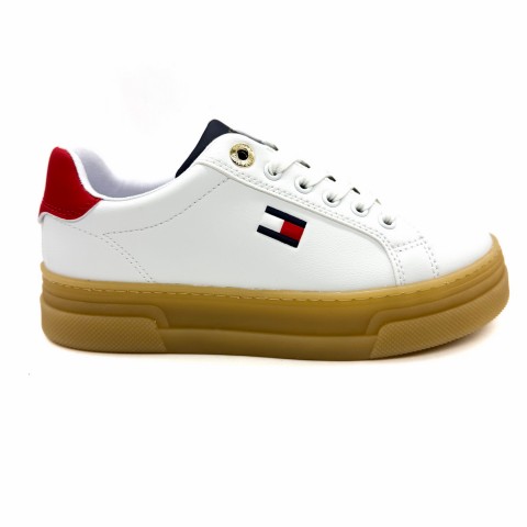 Sneaker bianca platform donna Tommy Hilfiger