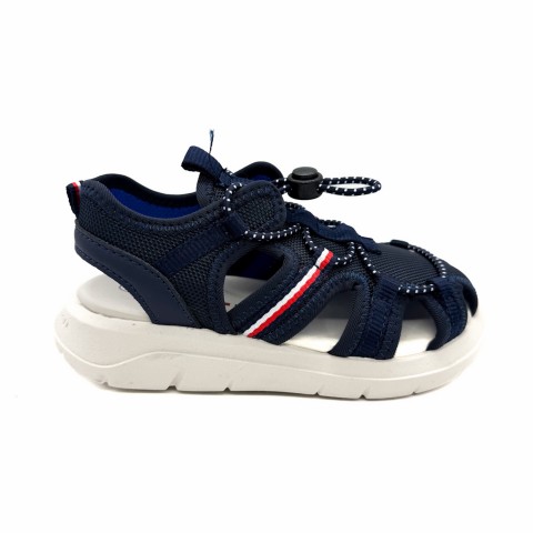 Sandalo blu a gabbia bambino Tommy Hilfiger