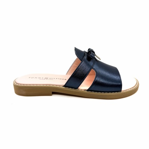 Sandalo pelle blu donna Tommy Hilfiger