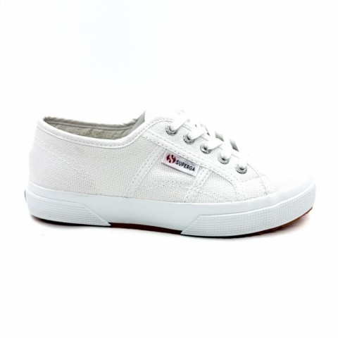 Sneaker canvas bianca junior lacci bambino Superga 2750