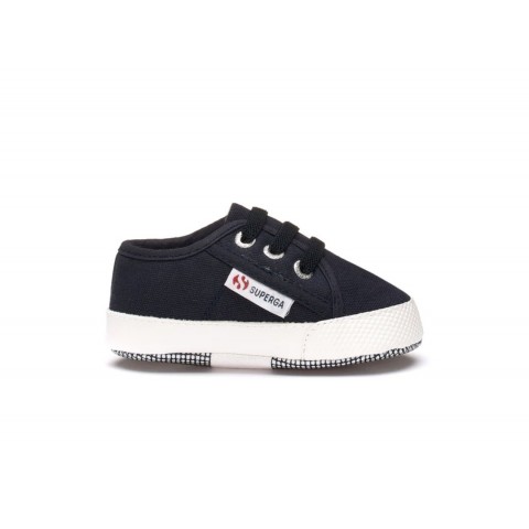 Sneaker cotone blu bambino Superga baby