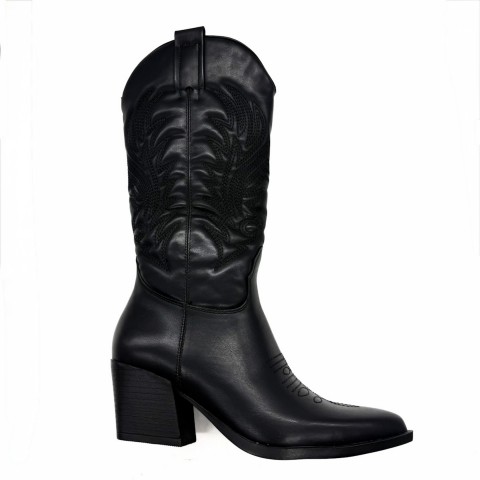 Texano camperos nero donna Kharisma